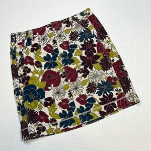 Eddie Bauer Bold Floral Print Skirt - Size 12